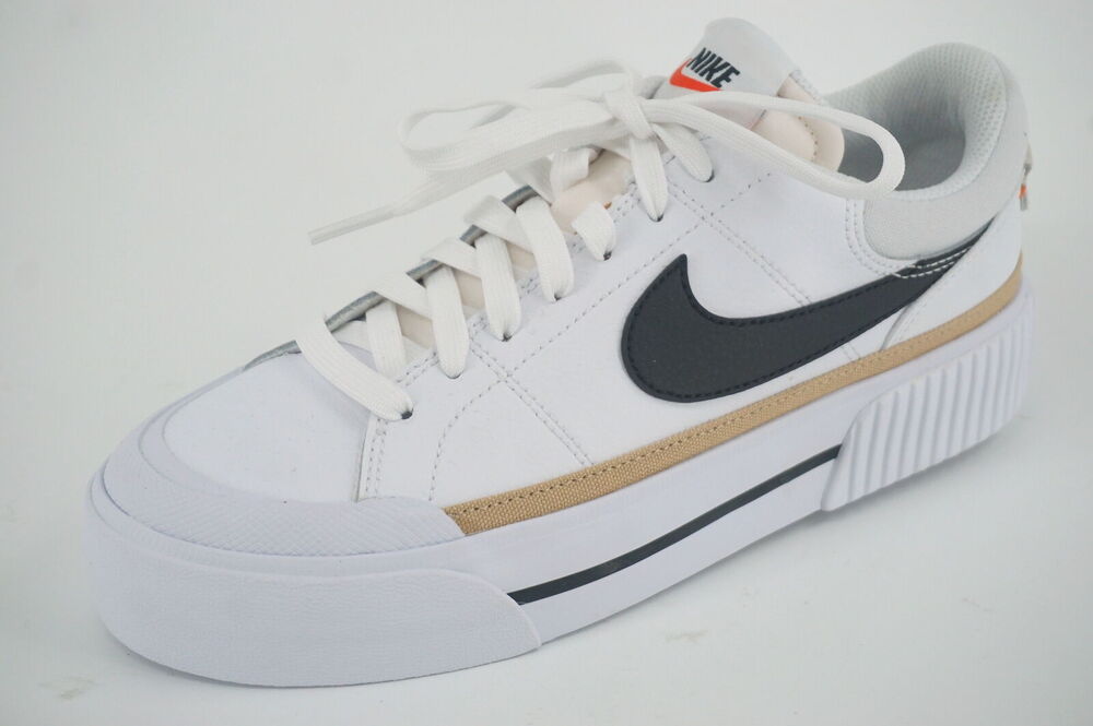 Nike Women's Court Legacy Lift Tennis Shoes Sz 7 White DM7590-100 Platform